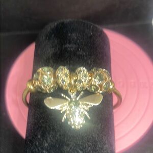 Gold Bee Charm Bracelet